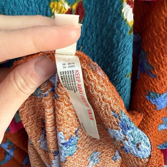 By Anthropologie Ruffled Sleep Mini Dress - Floral Patchwork - Size Small Petite - Picture 5 of 13